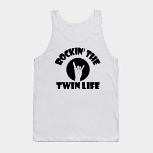 Rockin' The Twin Life - with Horns Tank Top